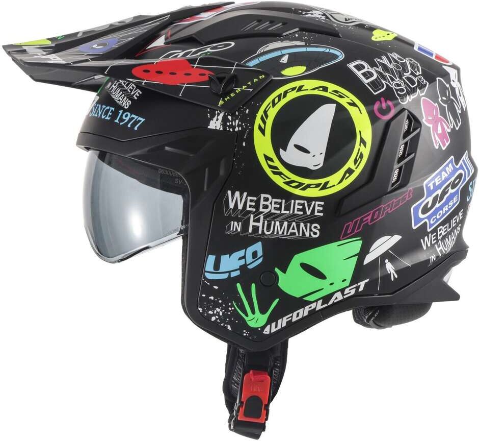 Casco Moto Jet Ufo SHERATAN JET Graphic taglia XL