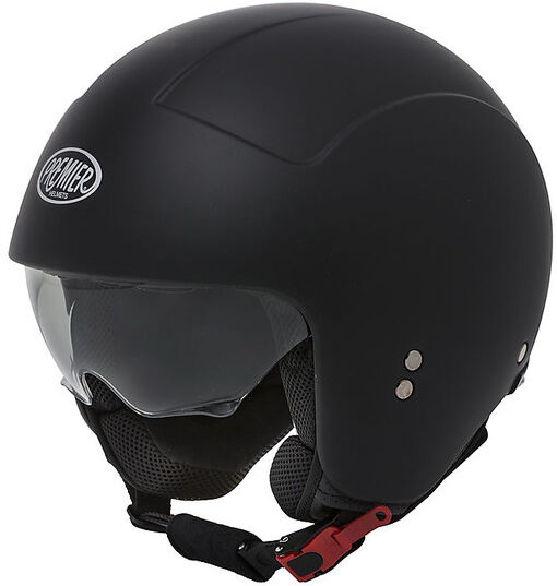 Casco Moto Mini Jet Premier ROCKER U9 BM Nero Opaco taglia M