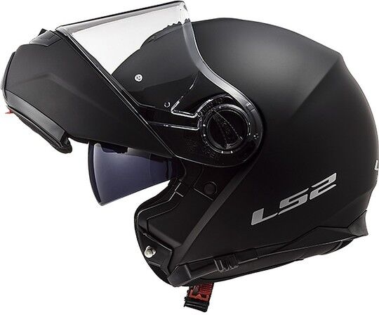 Casco Moto Modulare LS2 Doppia Visiera FF325 Strobe Nero Opa taglia XL