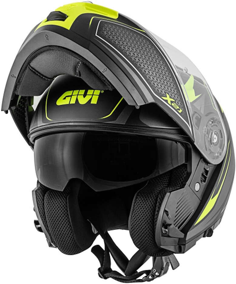 Casco Moto Modulare P/J Givi X.21 CHALLENGER Shiver Titanio taglia XS