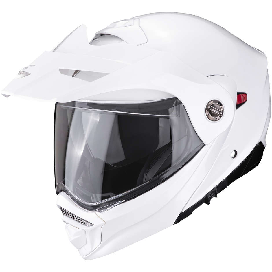 Casco Moto Modulare P/J Scorpion ADX-2 SOLID Bianco Perla taglia M