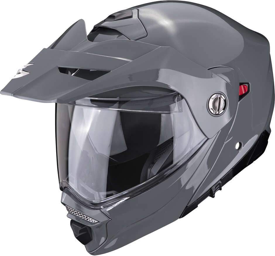 Casco Moto Modulare P/J Scorpion ADX-2 SOLID Grigio Cemento taglia M