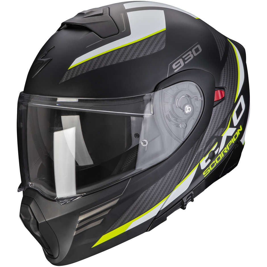 Casco Moto Modulare P/J Scorpion EXO-930 NAVIG Nero Opaco Gi taglia XL