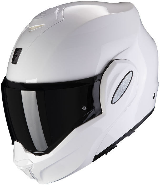 Casco Moto Modulare P/J Scorpion EXO-TECH EVO SOLID Bianco taglia XL