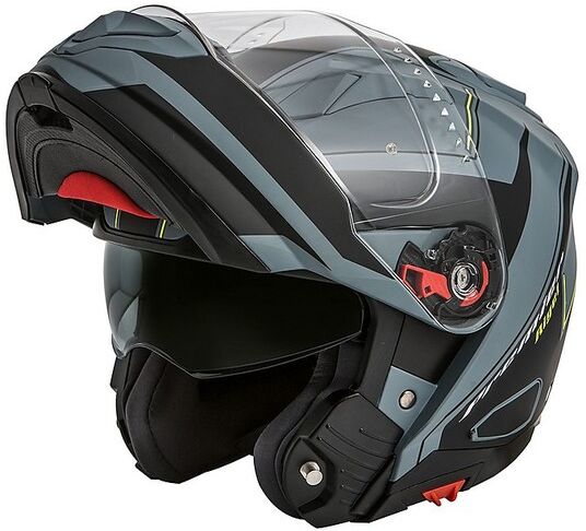 Casco Moto Modulare Premier DELTA RG Y Grey BM Grigio Nero O taglia XS