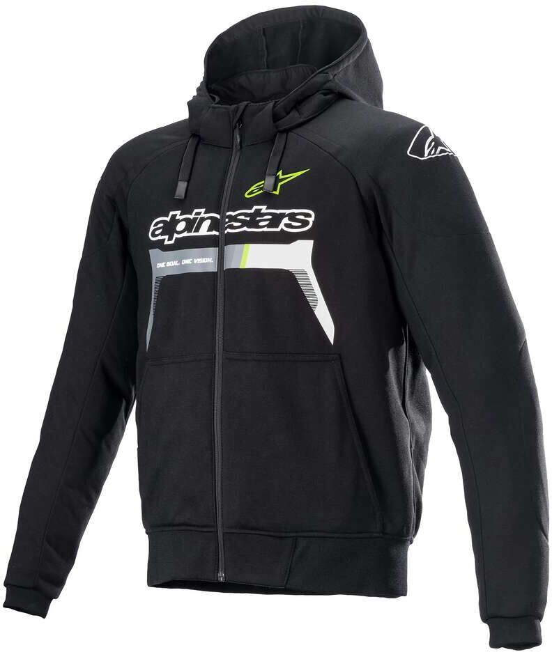 Felpa Casual Alpinestars CHROME IGNITION HOODIE Fluo Giallo taglia S