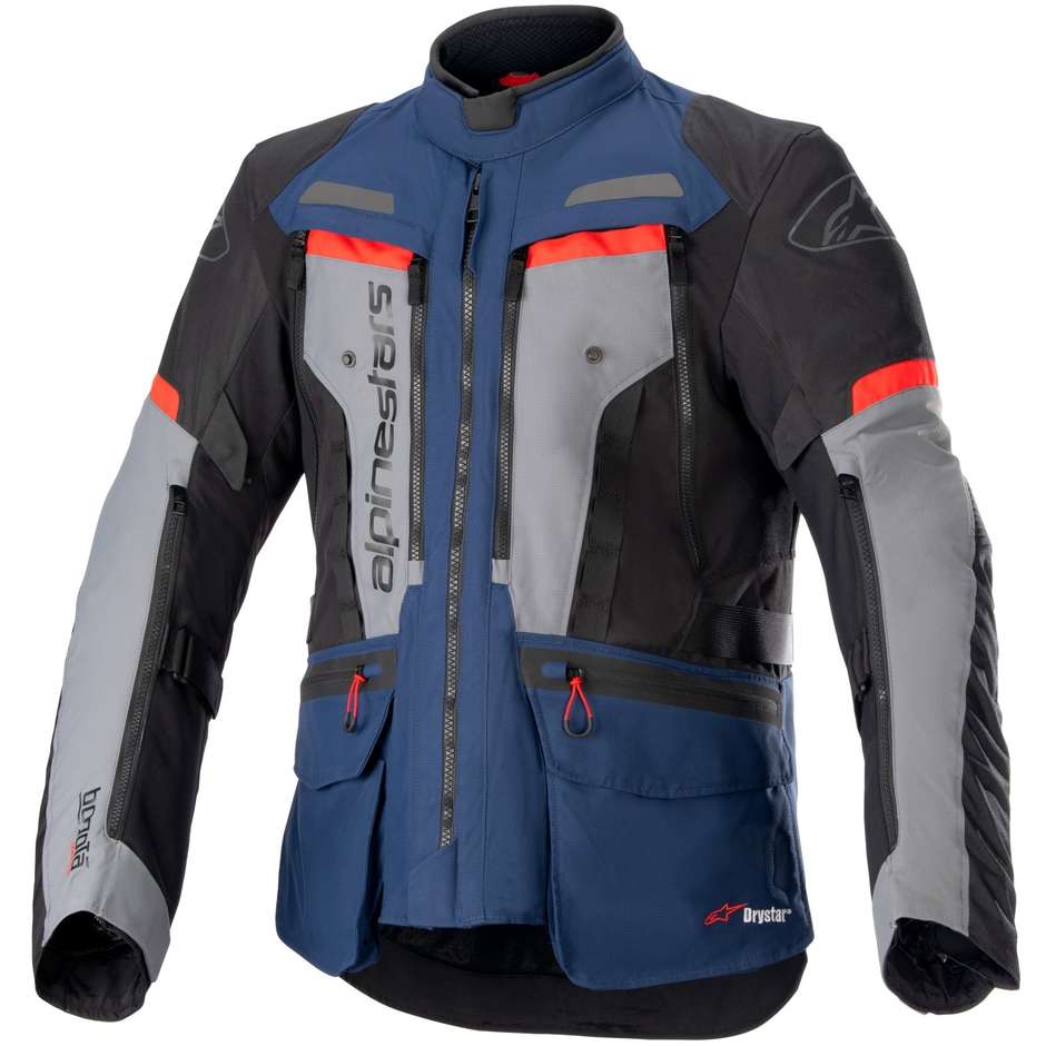 Giacca Moto Alpinestars BOGOTA' PRO DRYSTAR Rosso Nero Blu taglia M