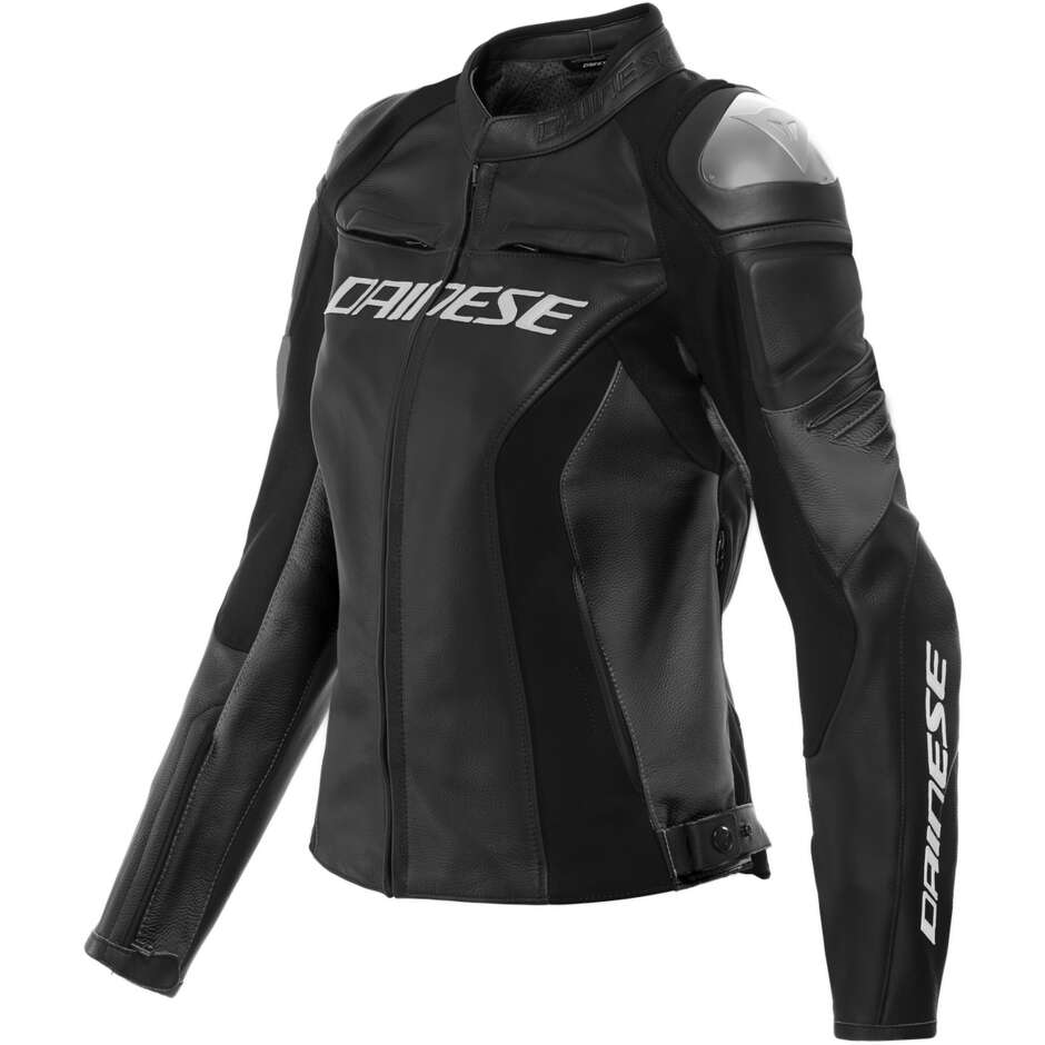 Giacca Moto Donna in Pelle Dainese RACING 4 LADY Nero taglia 42