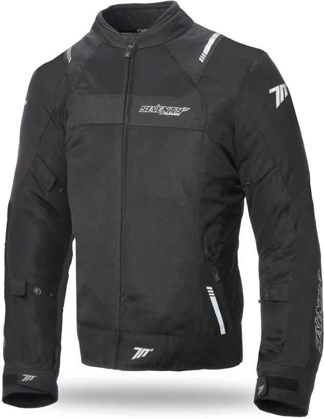 Giacca Moto Estiva Seventy JR52 CE Traforata Nero taglia 4XL