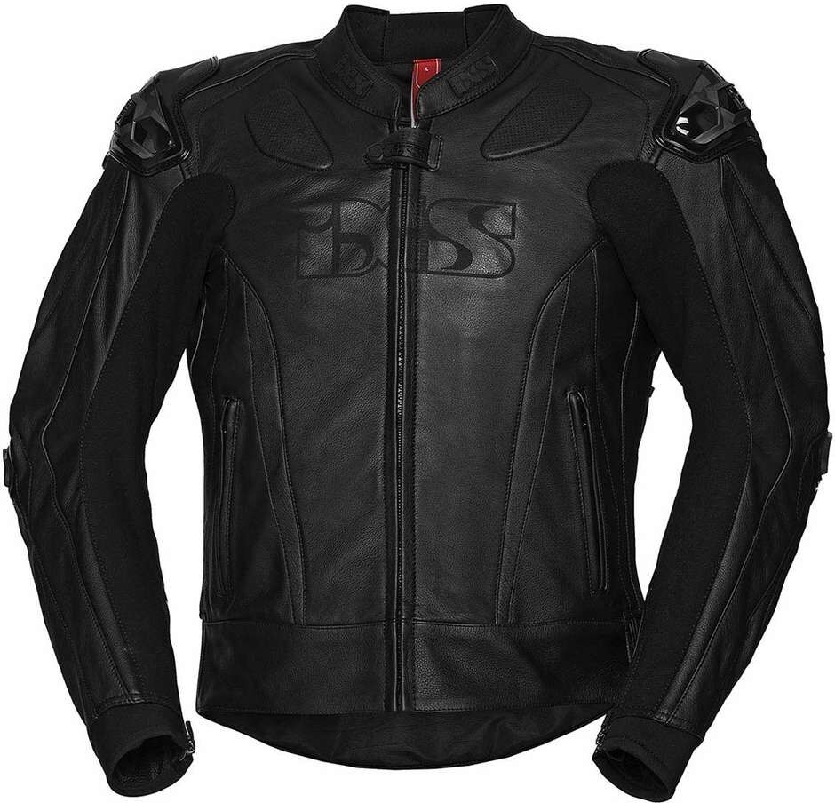 Giacca Moto In Pelle Racing Ixs Sport LD RS-1000 Nero taglia 48