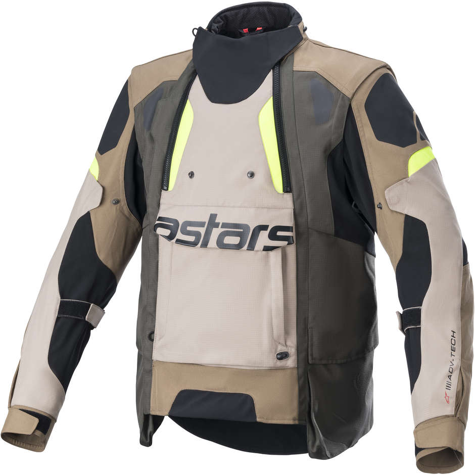 Giubbotto Moto Adventure Alpinestars HALO DRYSTAR Dark Khaki taglia L