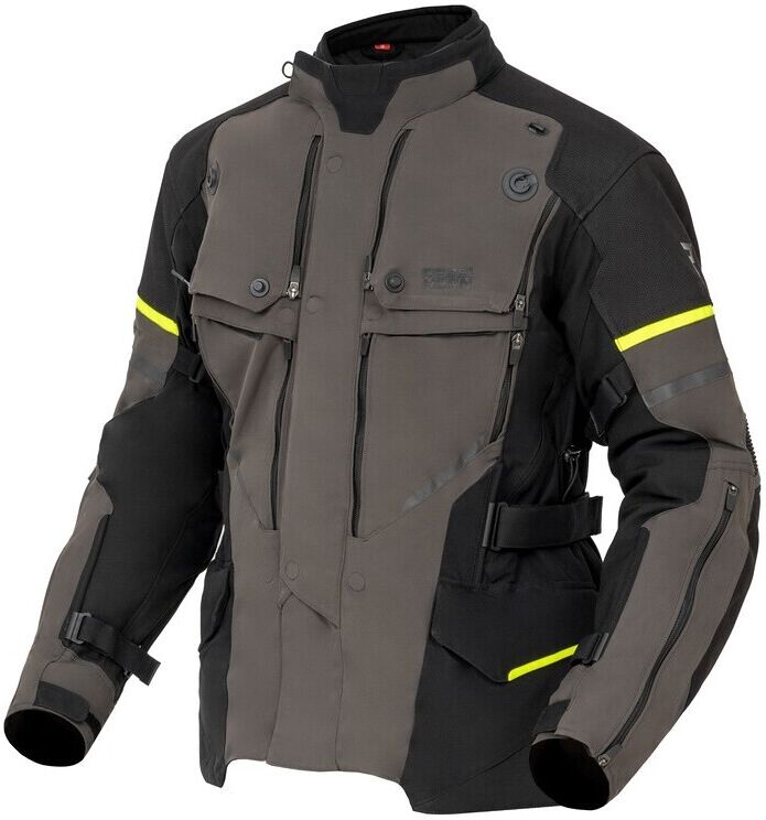 Giubbotto Moto Adventure Rebelhorn RANGE Antracite Nero Fluo taglia XS