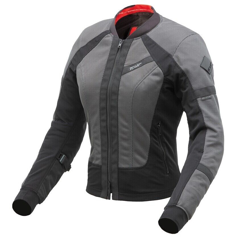 Tucano urbano Giubbotto Moto Donna Estivo T-ur ATLAS LADY Nero Grigio taglia M