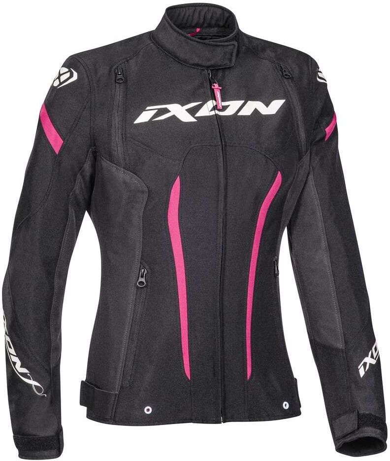 Giubbotto Moto Donna Ixon STRIKER LADY Nero Antracite Fucsia taglia XL