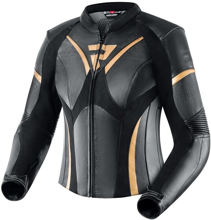 Giubbotto Moto Donna Rebelhorn REBEL Lady Nero Oro taglia 44