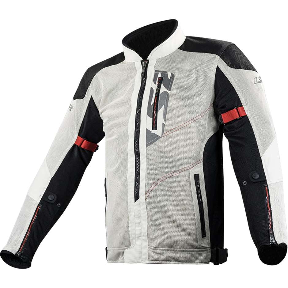 Giubbotto Moto Estivo LS2 ALBA MAN Grigio Chiaro Certificato taglia 3X