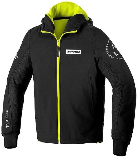 Giubbotto Moto In Tessuto CE Spidi HOODIE ARMOR EVO Nero Gia taglia XL