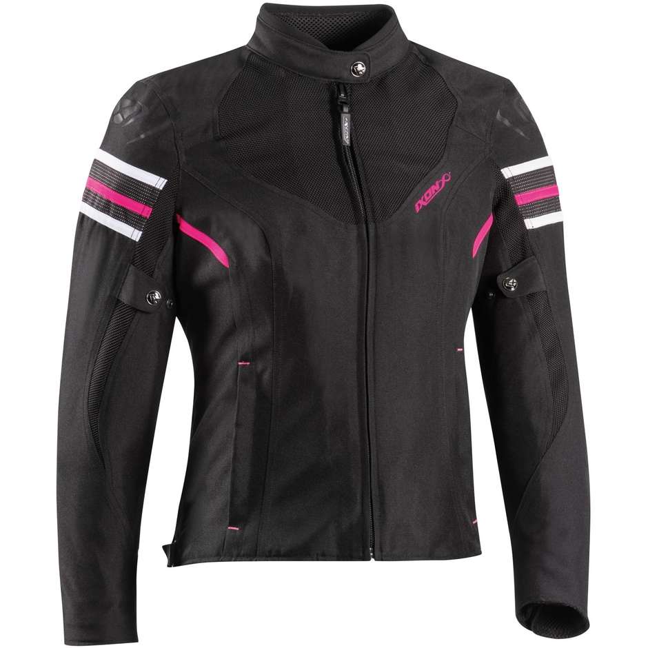 Giubbotto Moto Ixon ILANA EVO Nero Fucsia taglia XS