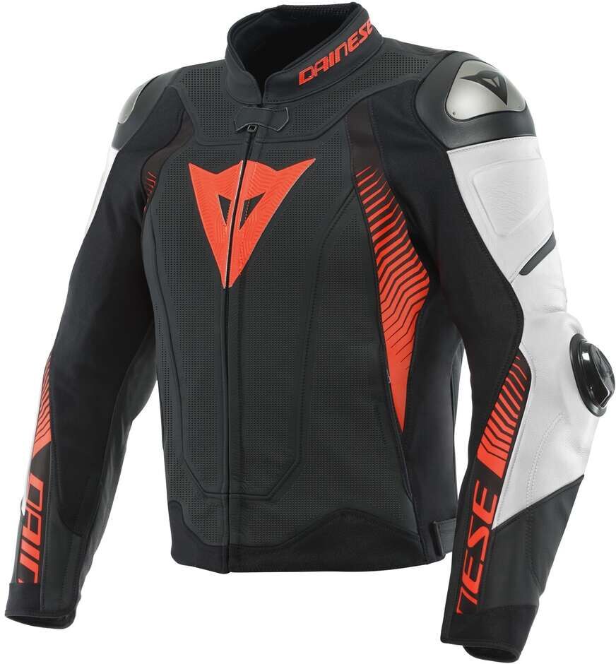 Giubbotto Moto Pelle Dainese SUPER SPEED 4 Traforata Nero Op taglia 50