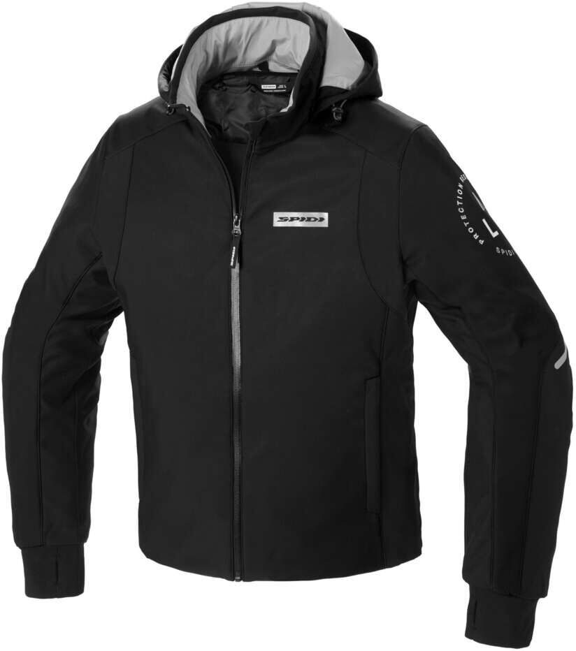 Giubbotto Moto Spidi HOODIE ARMOR H2OUT Nero Bianco taglia S