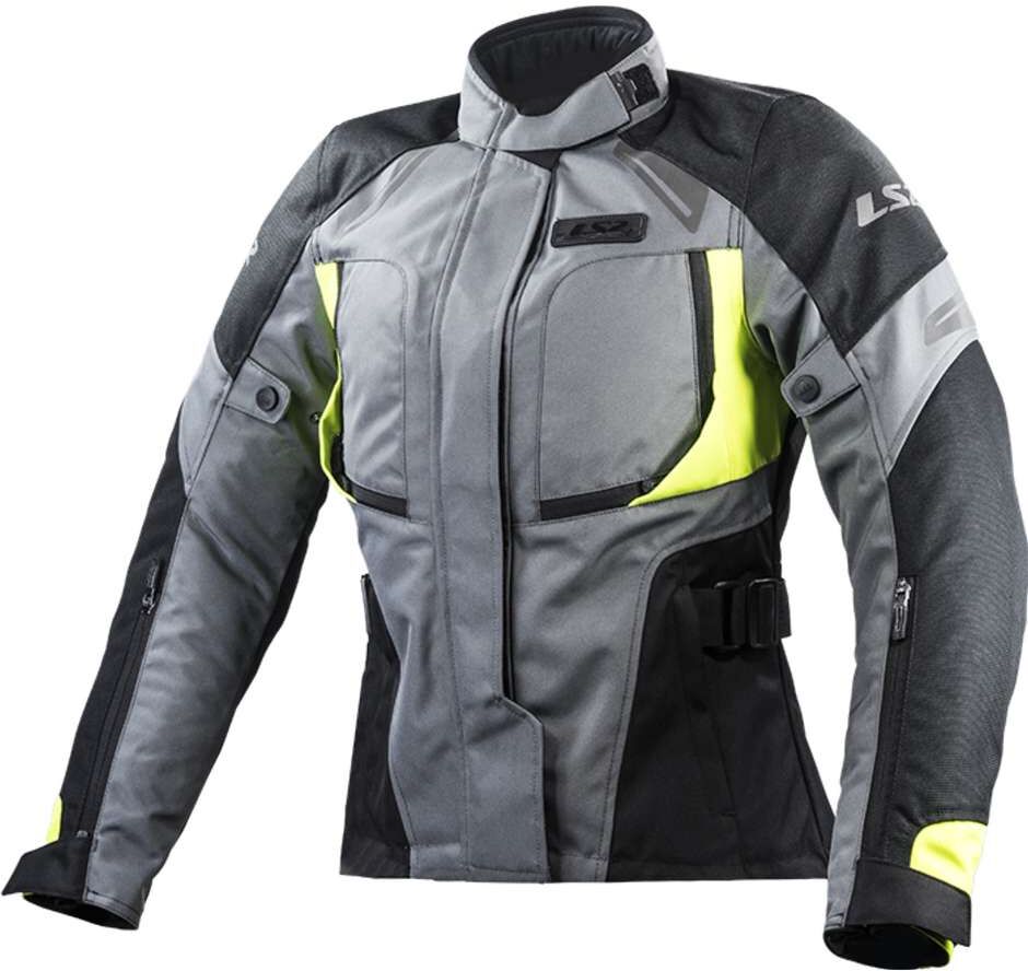 Giubbotto Moto tecnico LS2 Phase Lady WP Nero Grigio Giallo taglia S