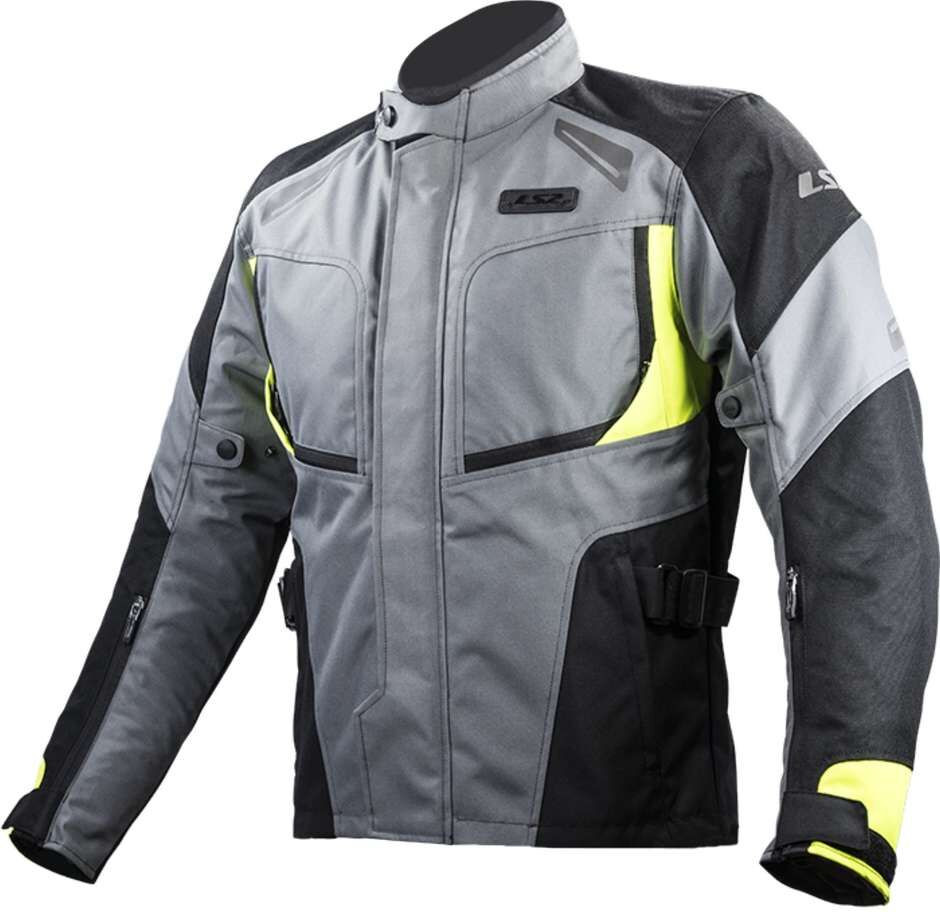 Giubbotto Moto tecnico LS2 Phase Man WP Nero Grigio Giallo F taglia S