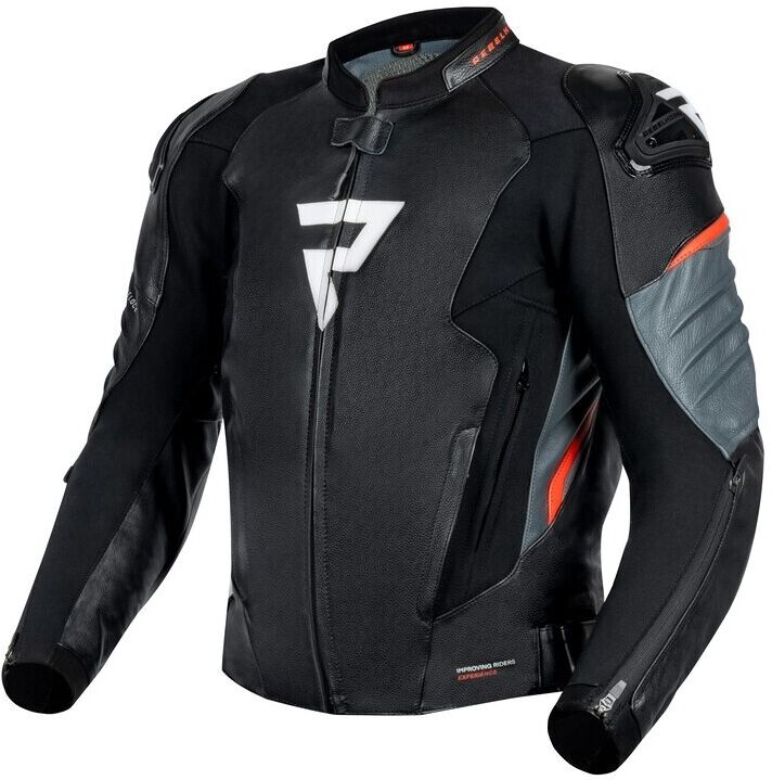 Giubbotto Moto Touring Rebelhorn VELOCE Nero Rosso Fluo taglia 48