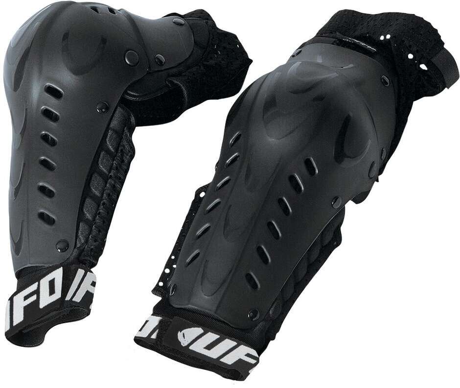 Gomitiere Moto Cross Enduro Ufo KAJAM nero taglia S/M