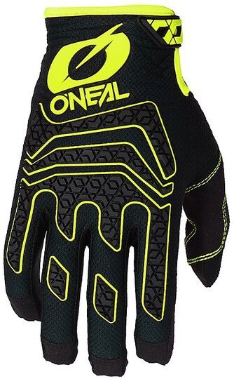 Guanti Moto Cross Enduro Oneal Elite Glove Nero Giallo taglia XL