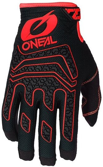 Guanti Moto Cross Enduro Oneal Elite Glove Nero Rosso taglia M