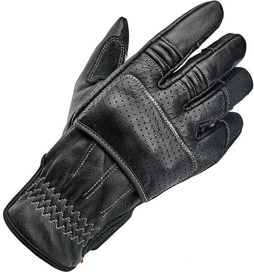 Guanti Moto In 100% Pelle Biltwell Modello Borrego Nero Ceme taglia XS