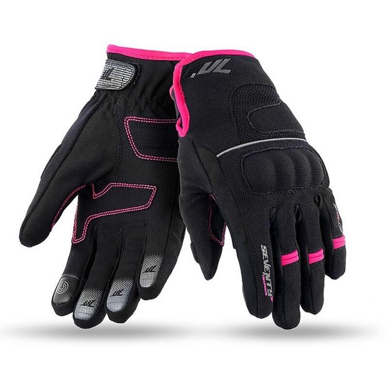 Guanti Moto Invernali Seventy C45 CE Lady Nero Rosa taglia XL