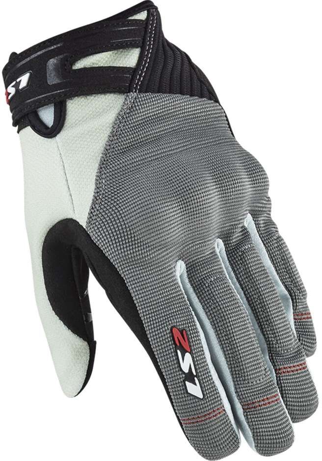 Guanti Moto Tessuto Ls2 DART 2 LADY Grigio Perla taglia M