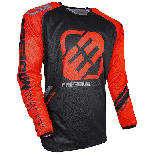 Maglia Moto Cross Enduro Freegun DEVO COLLEGE Arancio Fluo taglia S