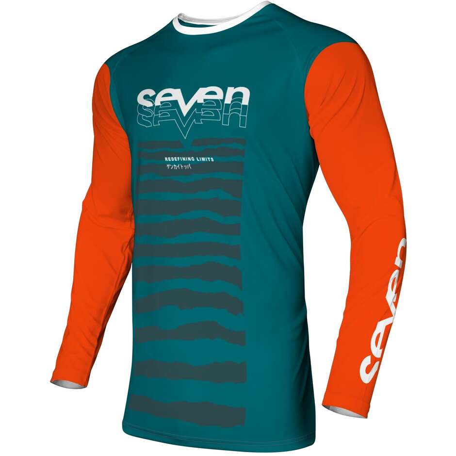 Maglia Moto Cross Enduro Seven Mx VOX SURGE Teal taglia L