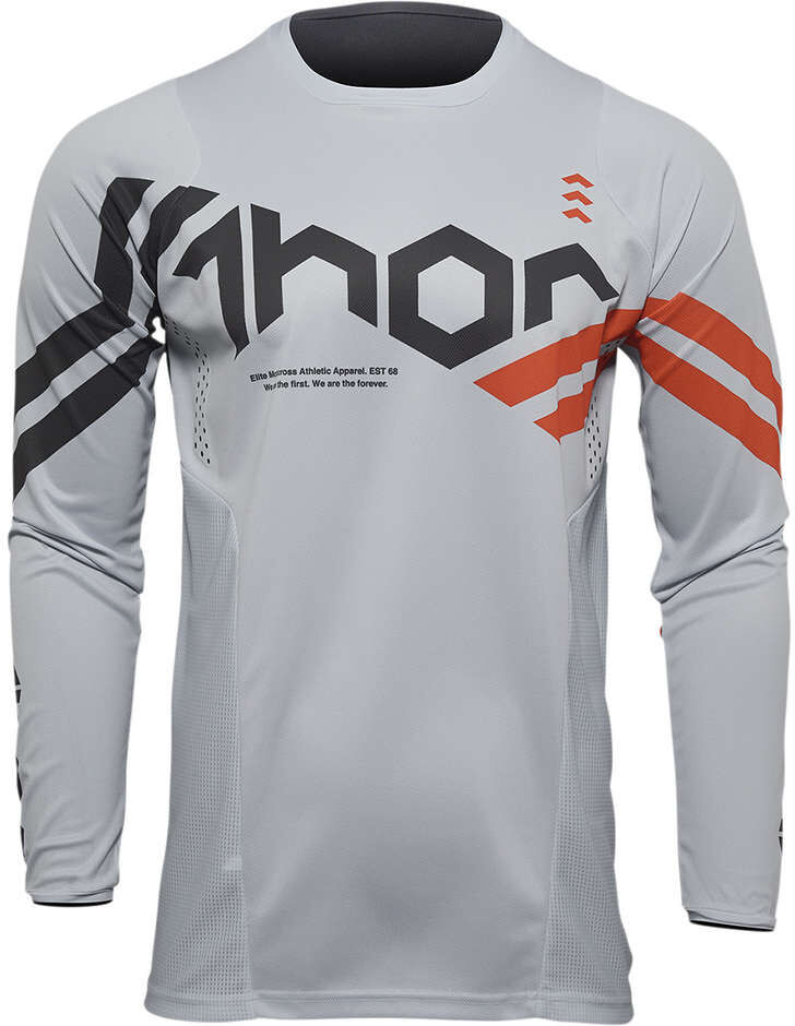 Maglia Moto Cross Enduro Thor PULSE CUBE Grigio Arancio taglia XL