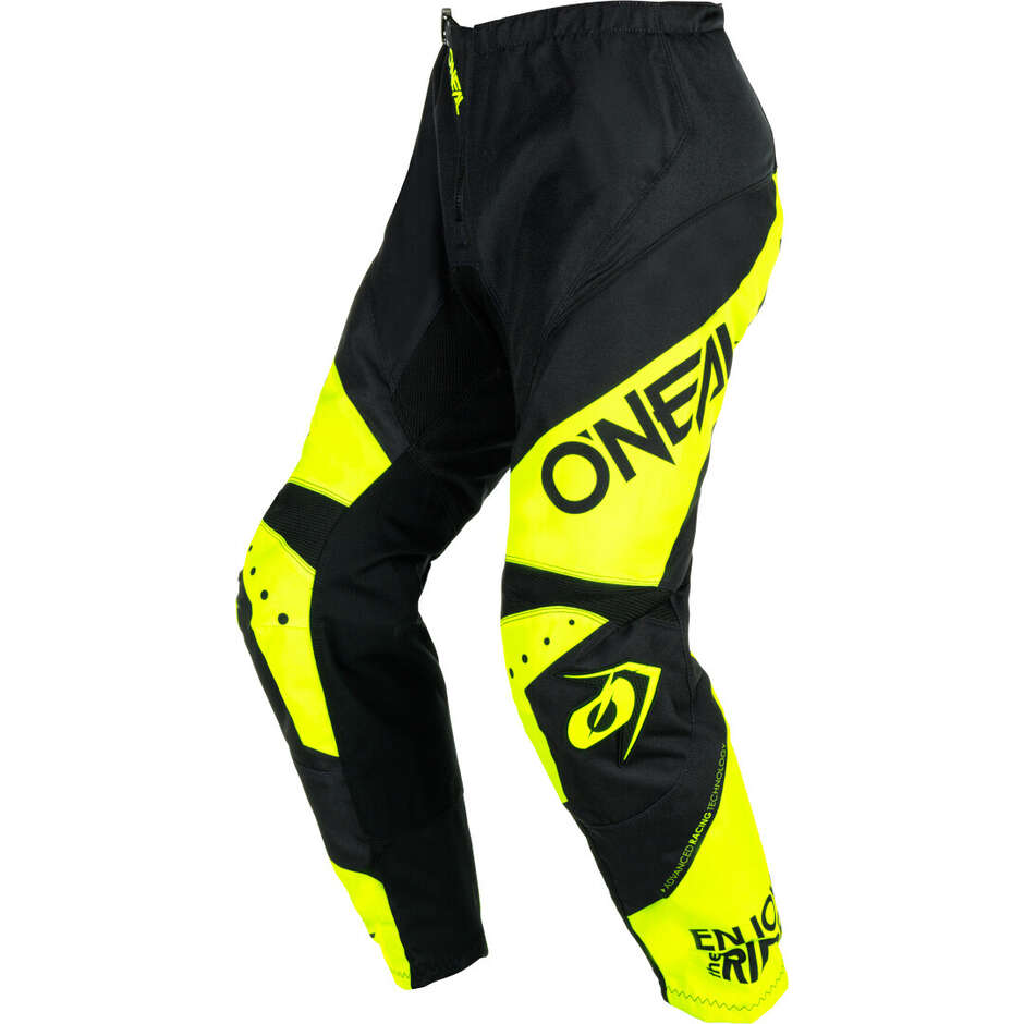 Pantaloni Moto Cross Enduro Oneal ELEMENT RACEWEAR Nero/Gial taglia 28