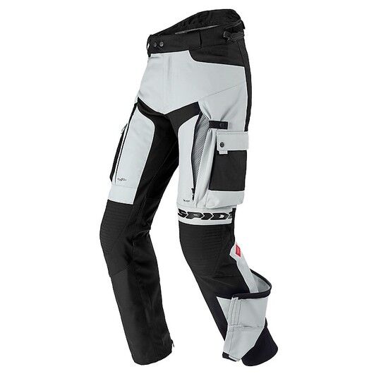 Pantaloni Moto in Tessuto Spidi H2out ALLROAD Pants Nero Ghi taglia XL