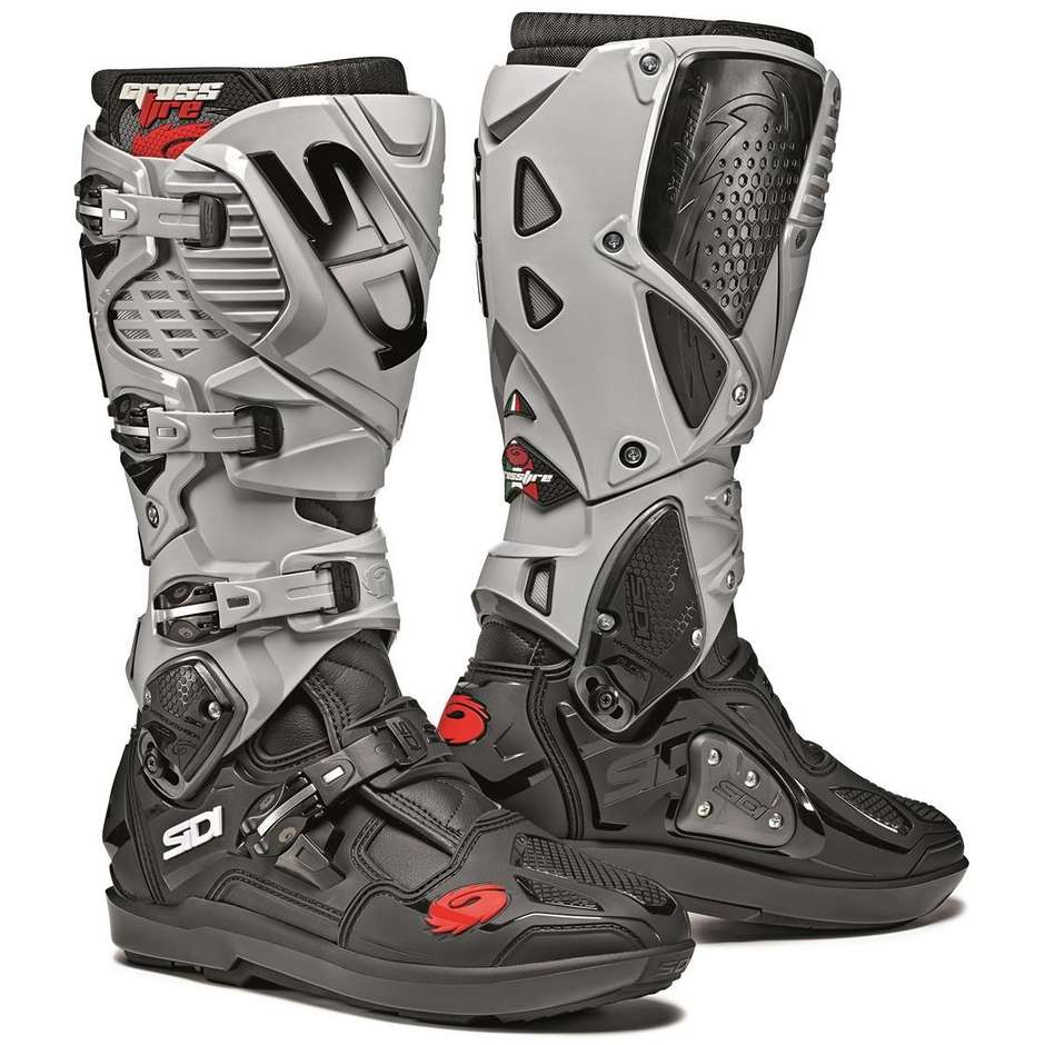 Stivali Moto Cross Enduro Sidi CROSSFIRE 3 SRS Nero Cenere taglia 46