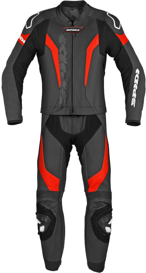 Tuta Moto Divisibile Spidi LASER TOURING Nero Rosso taglia 54