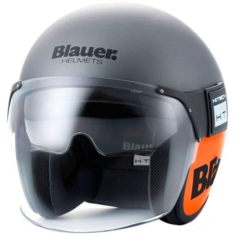 BLAUER - Casco Pod Matt Titanium / Orange Nero,Grigio,Arancione M