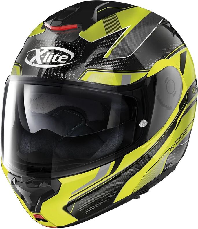 X-LITE - Casco X-1005 Ultra Carbon Powertrain N-Com Nero / Giallo Nero,Giallo,Carbonio S