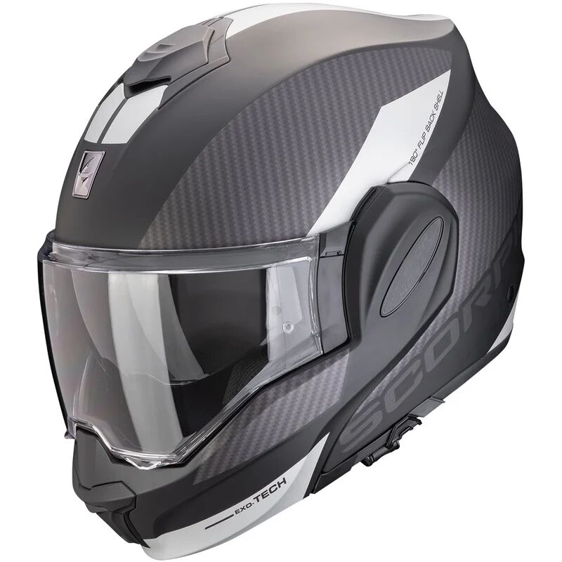 SCORPION - Casco Exo-Tech Evo Team Matt Nero / Silver Nero,Grigio L