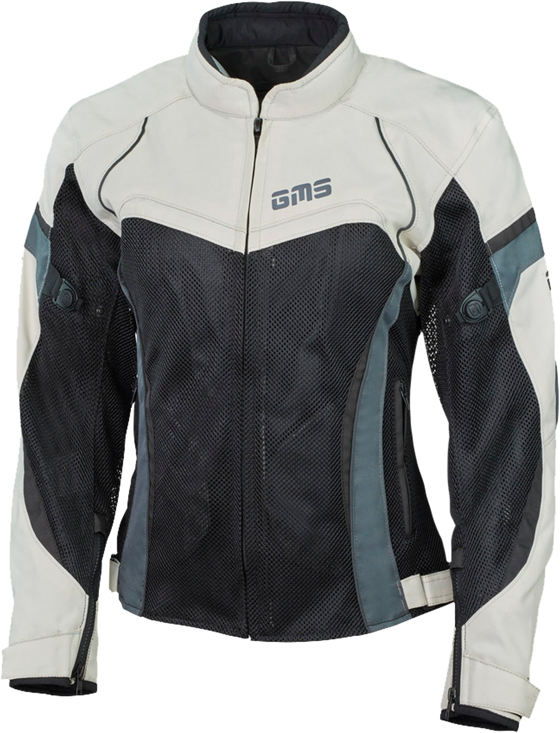 GMS Giacca Moto Donna  Tara Mesh Beige-Nero