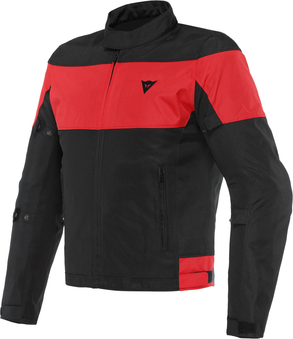 Dainese Giacca Moto  Elettrica Air Tex Nero-Rosso Lava