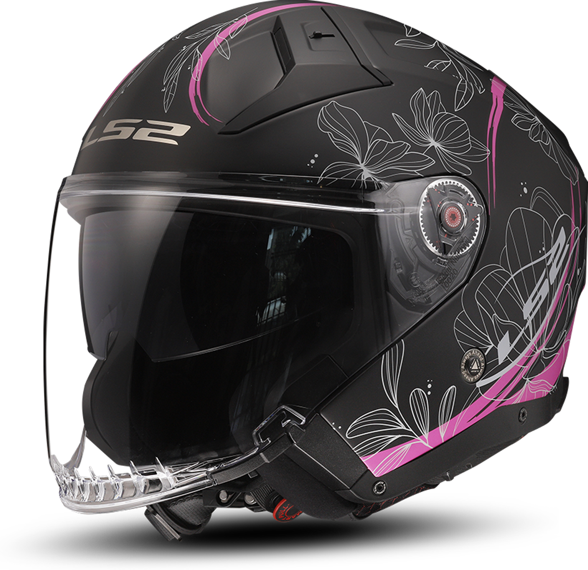 LS2 Casco Jet  OF603 INFINITY II LOTUS Rosa Opaco