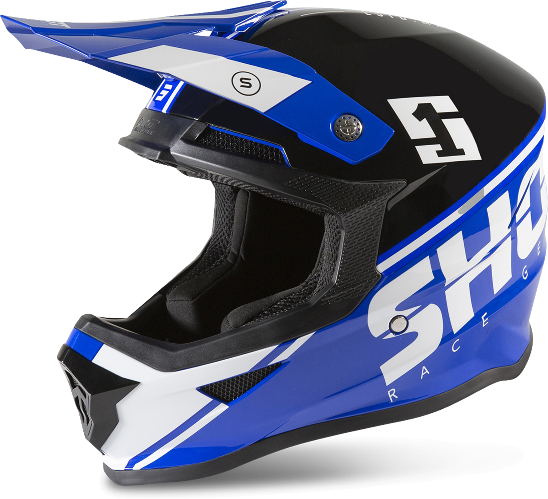 Shot Casco Cross  Furious Spirit Blu