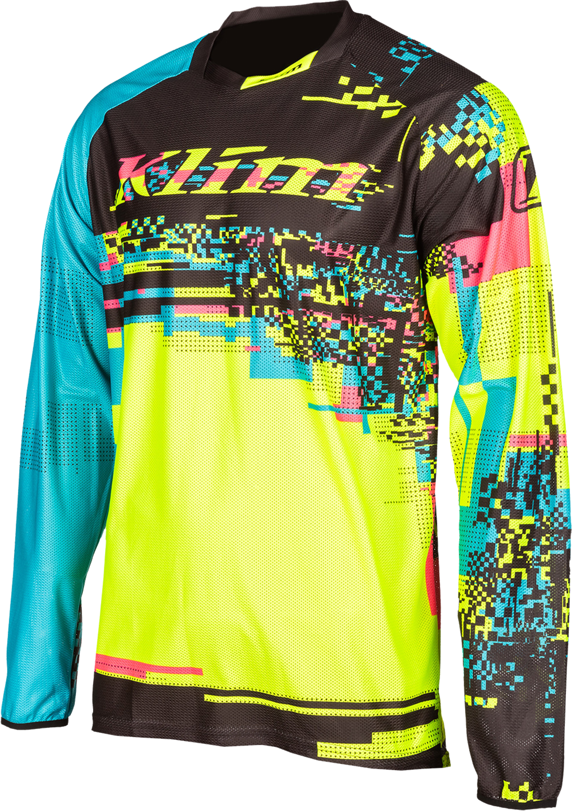 KLIM Maglia Cross  XC Lite Digital Chaos Nero-Giallo