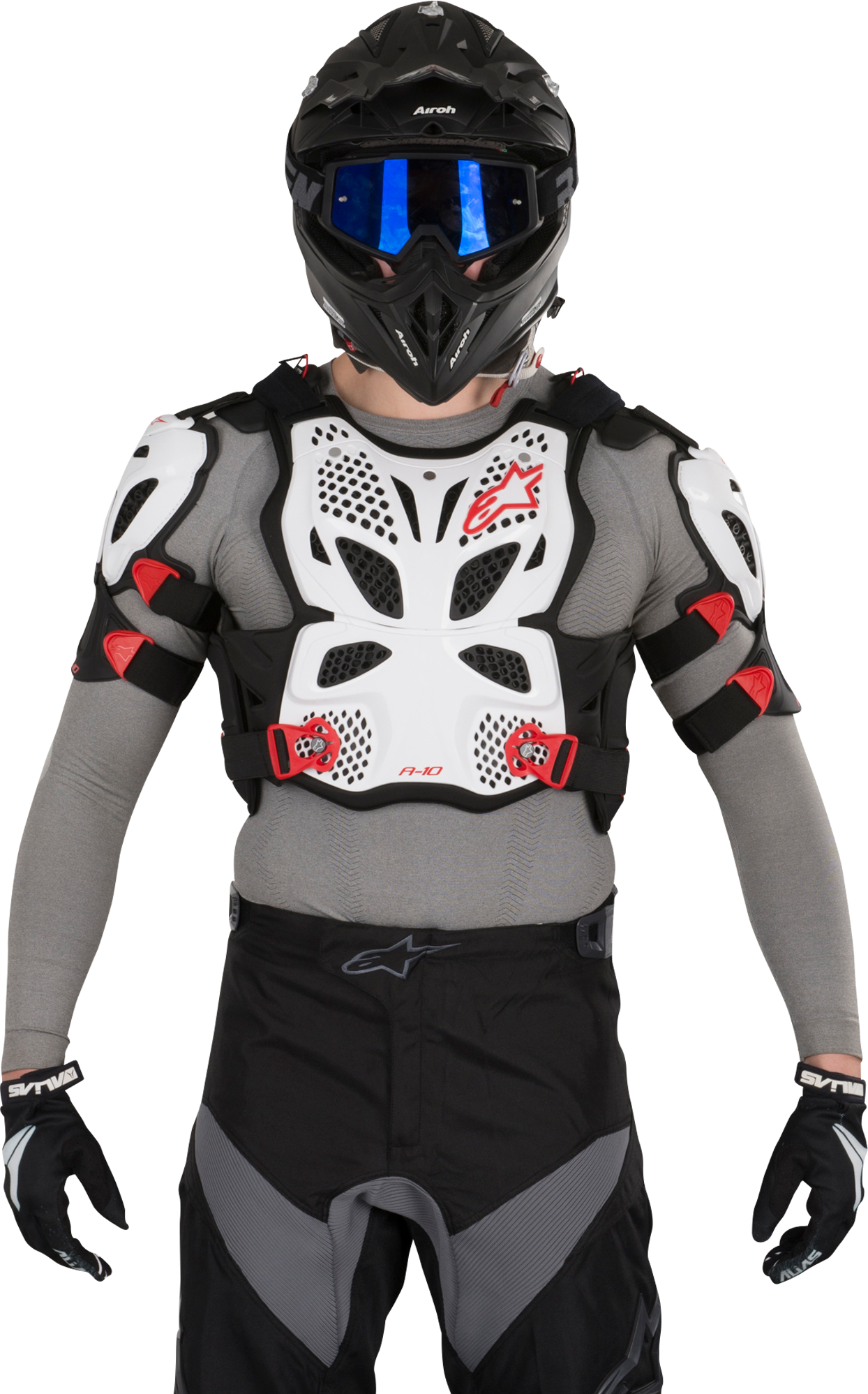 Alpinestars Pettorina  A-10 Bianco-Nero-Rosso