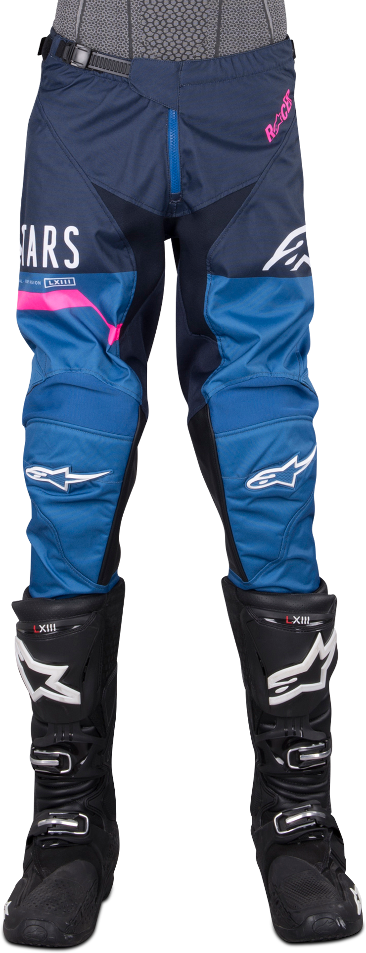 Alpinestars Pantaloni Cross  Racer Flagship Blu Navy-Rosa